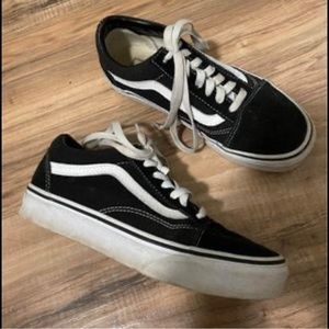 Black and white vans